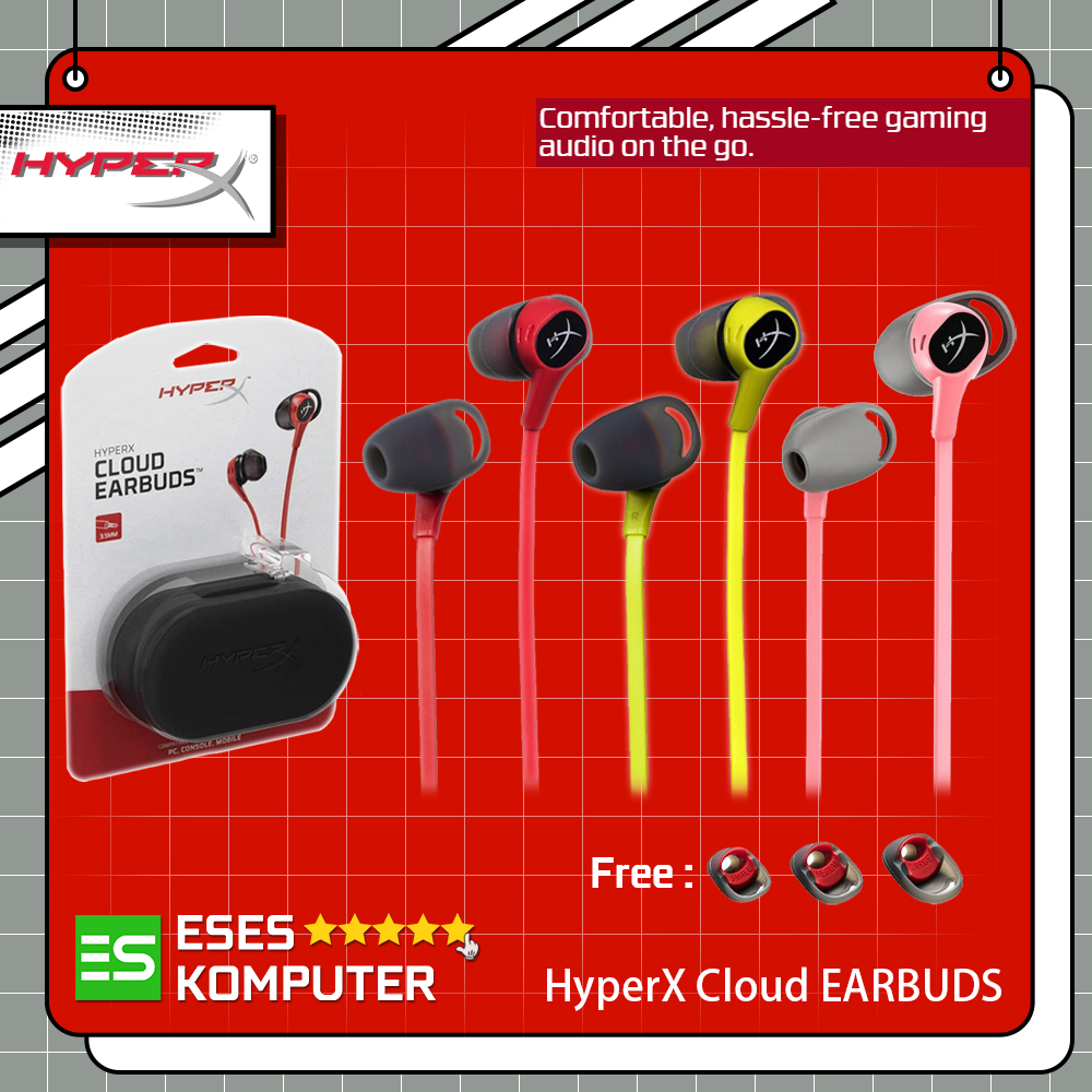 Earphone HyperX Cloud Earbuds - Gaming - Kingston HyperX Earbuds - Ori