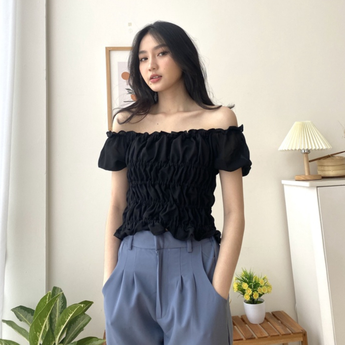 Rendall Ruffle Top - Casual Blouse - Atasan Korean Wanita