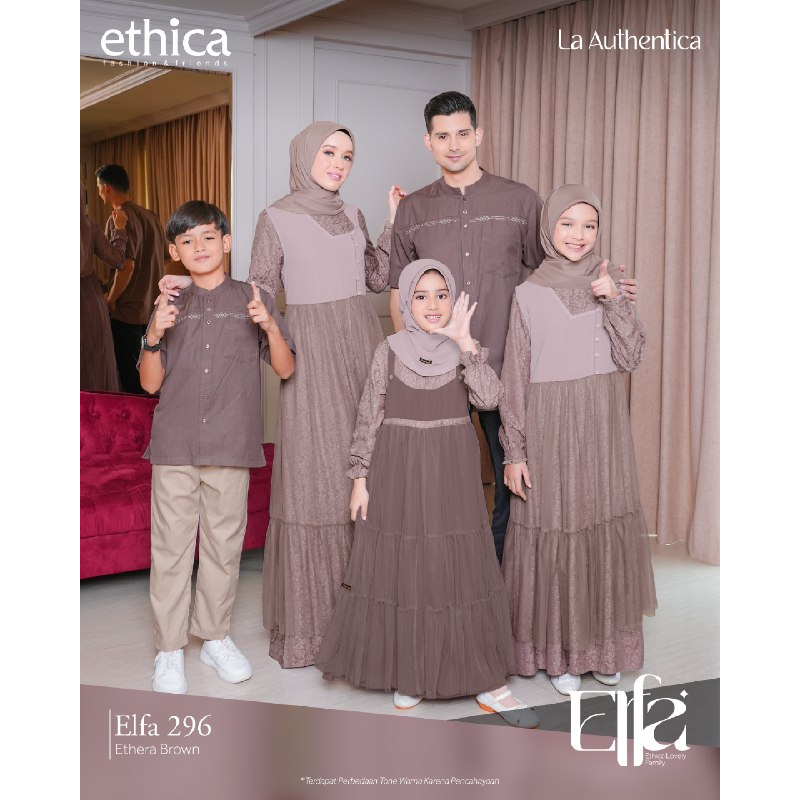 Sarimbit Ethica Elfa 296 Ethera Brown Gamis Kagumi 297 Koko Kahfi 280