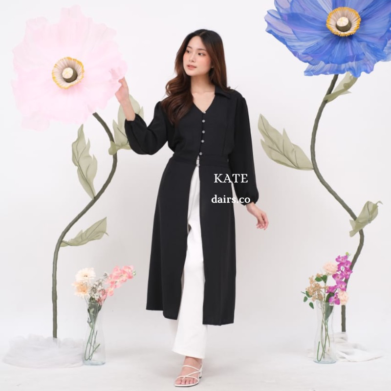 KATE Dress/Tunik Kondangan (crinkle, silk ready siap kirim)