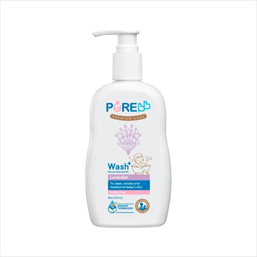 Pure BB Wash Lavender 230ml - Sabun Anak