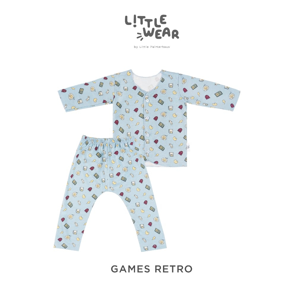 Little Palmerhaus  Little Wear Long Sleeve New - Setelan Panjang Panjang Kancing Depan