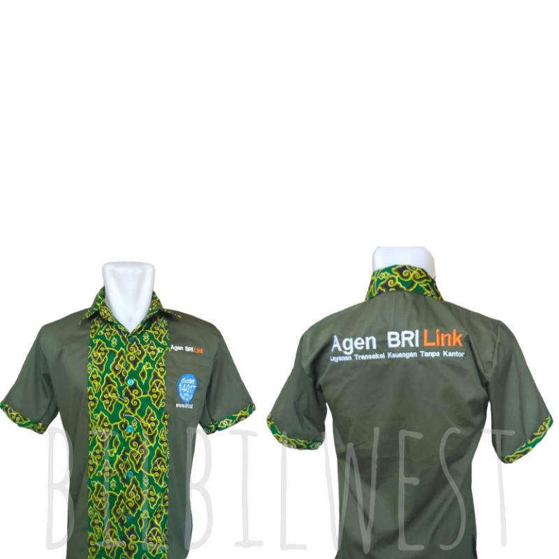 Seragam Kemeja AgenBrilink Army Batik