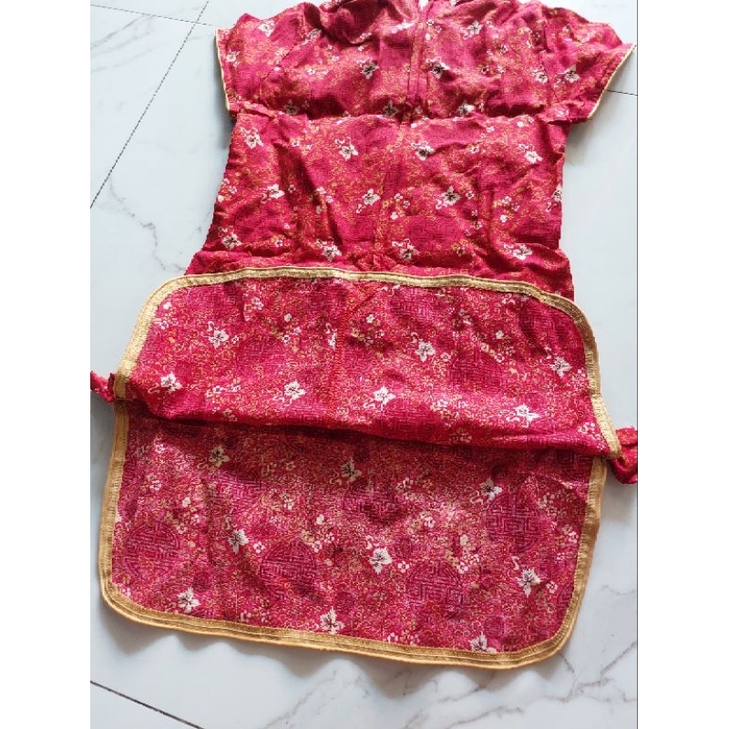 CHEONG SAM Bahan Cotton ANAK 3-6 TAHUN BAJU ANAK PEREMPUAN MERAK CHONG SAM