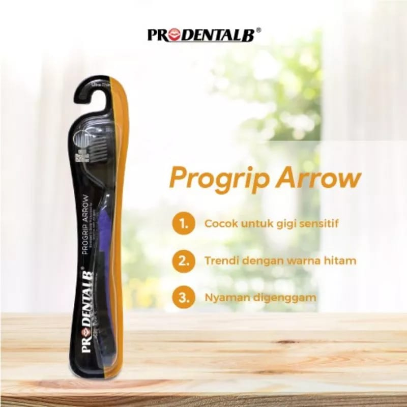 PRODENTAL B SIKAT GIGI PROGRIP ARROW (ISI 12 PCS)