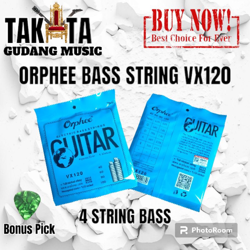 Senar Bass Orphee VX120 Senar Bass 4 Senar Orphee VX120 Original Bonus Pick