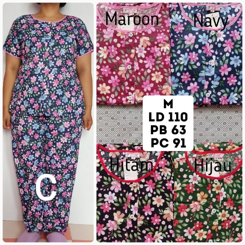 Piyama Katun CP Size M Pretty Girl