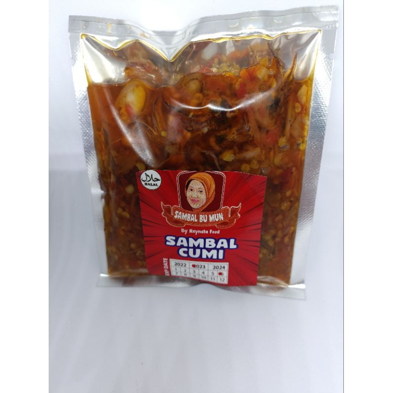 oseng mercon/sambal cumi pedas 50 &amp; 150 gram/kemasan vakum