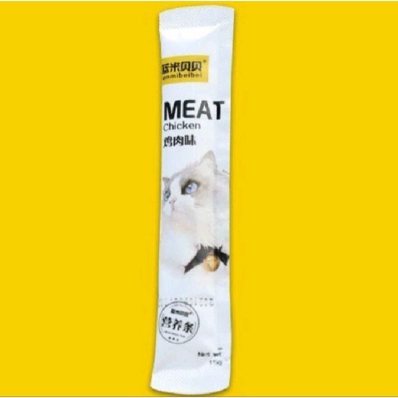 MEAT Snack kucing Vitamin Kucing Melebatkan Bulu dan Menggemukan Kucing Makanan Kucing Shaestore15