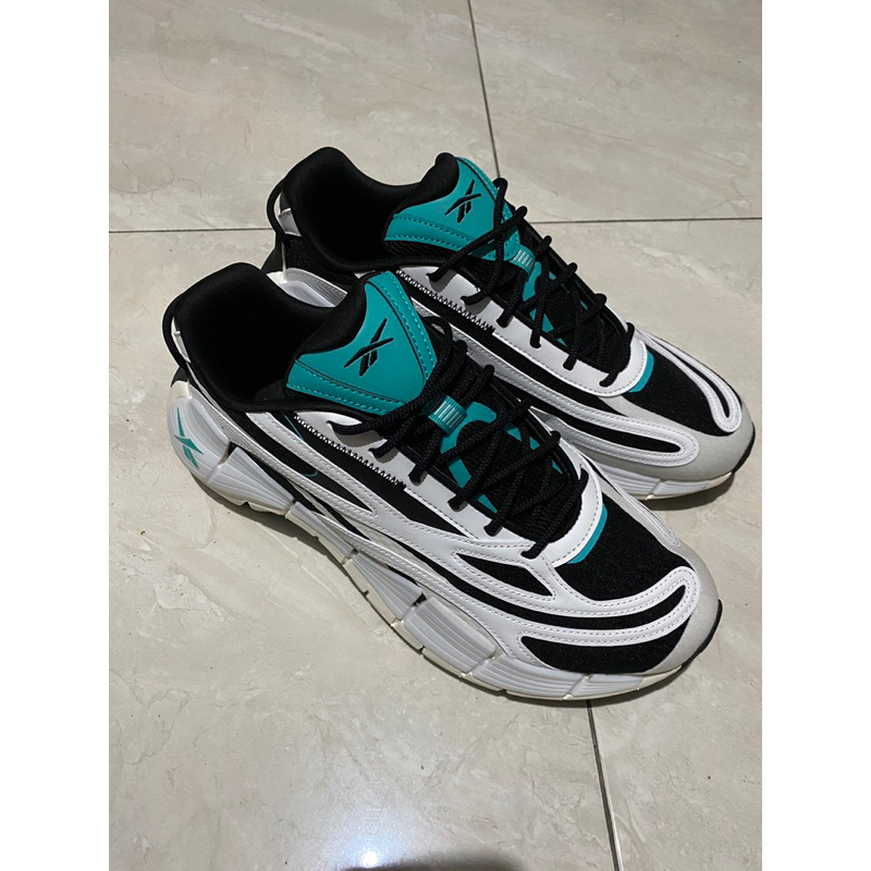 Reebok Zig Kinetica White Black Teal Original Bnib
