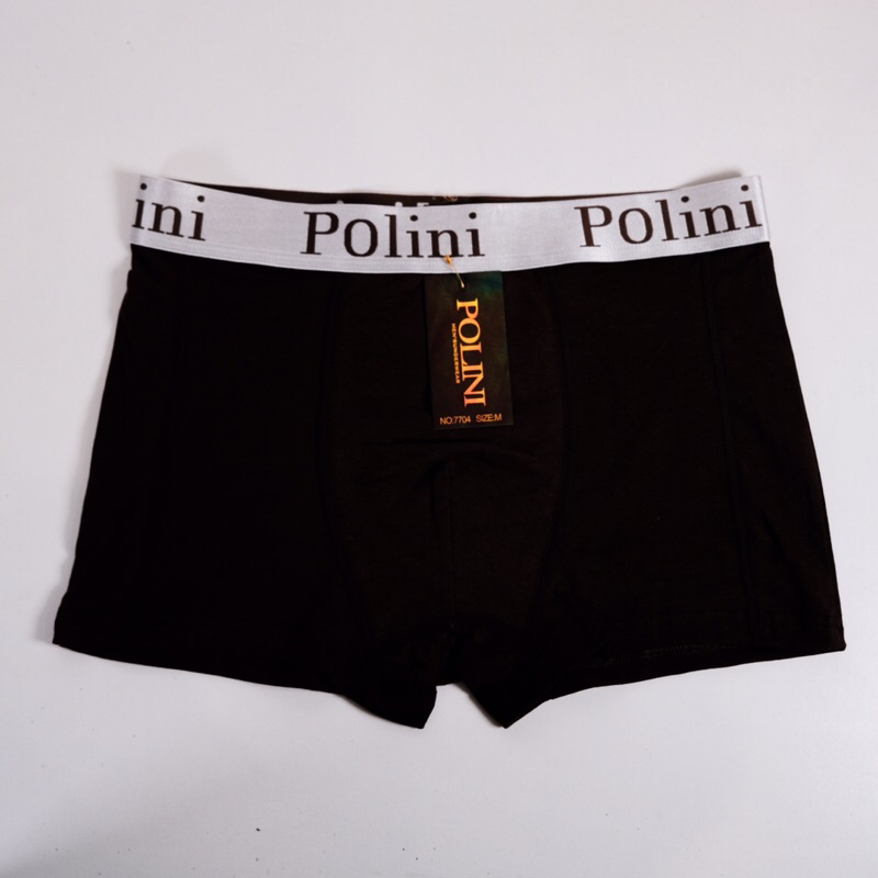 Polini Celana Dalam Boxer Pria Karet Dewasa Ukuran M L XL (1 box isi 3 Pcs)