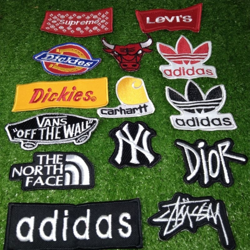 Patch Bordir Carhartt/Emblem Jahit merek kualitas premium/Patch Adidas