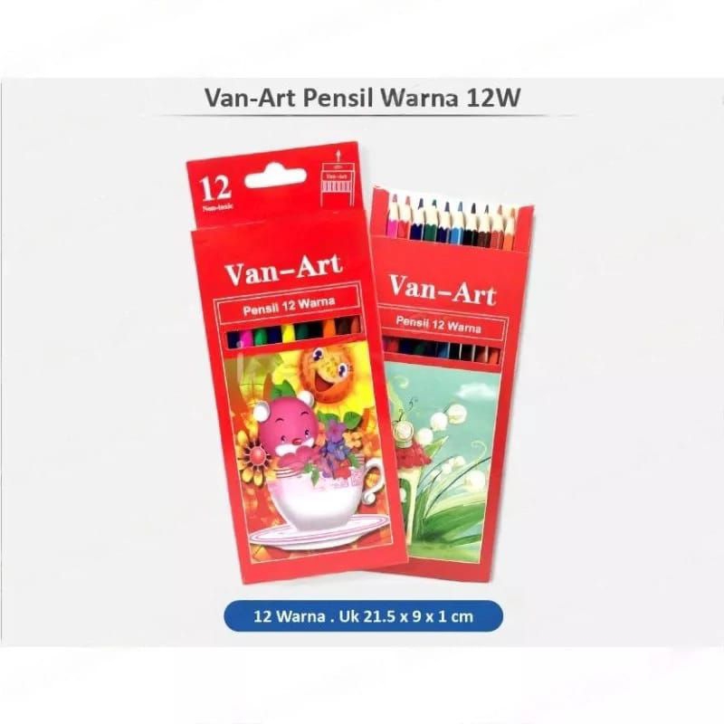 

Pensil Warna Van-Art isi 12 / Pensil Warna Panjang | FII STORE_