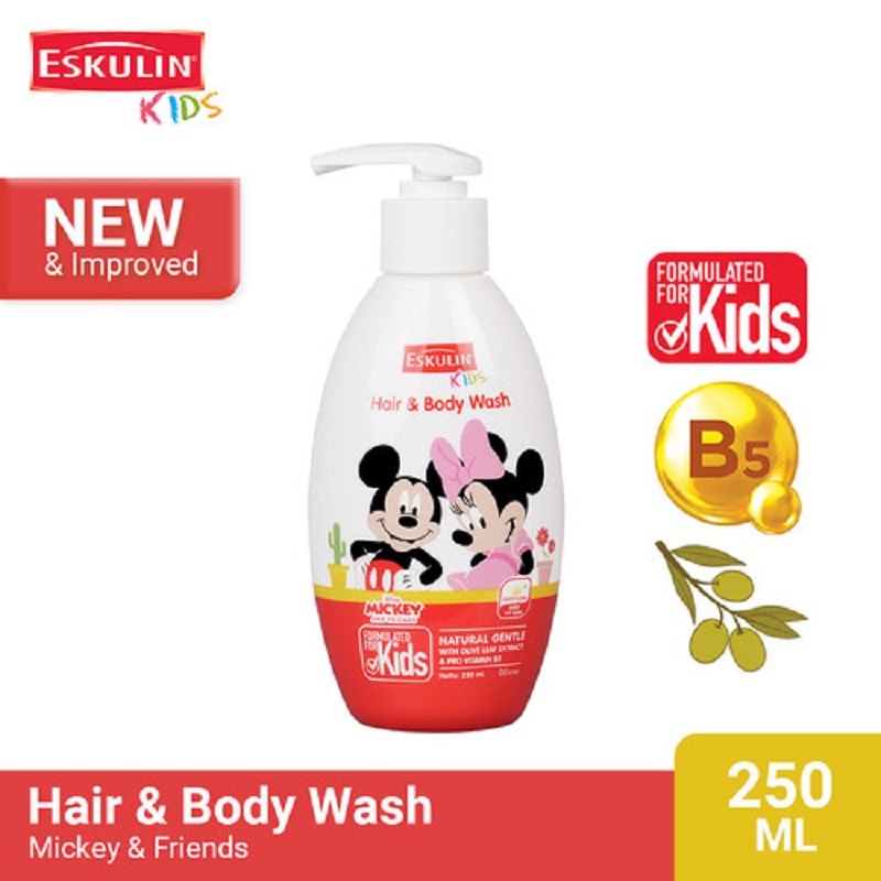 Eskulin | B&amp;B Kids Hair Body Wash Botol 280 ml | Refill 280 ml (KI)