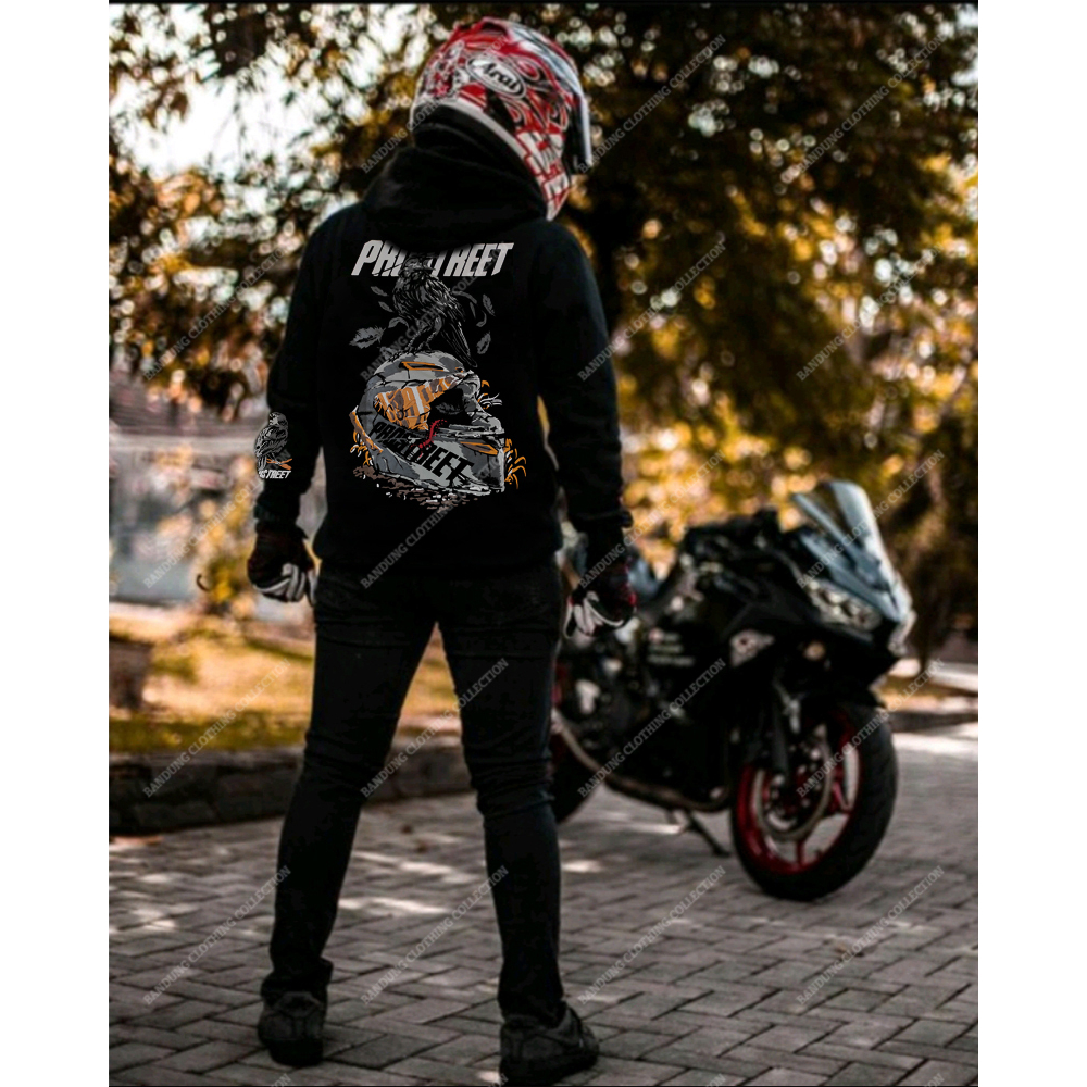 PROSTREET GAGAK SWEATER CASUAL BAHAN KATUN HOODIE SUNMORI GAGAK PRIA WANITA DEWASA