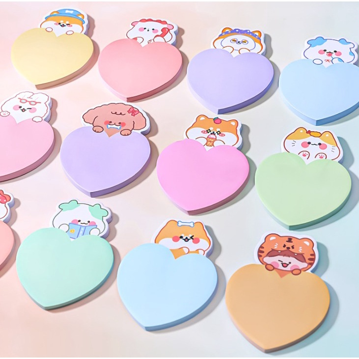 

Stikcy notes about love animal Memo tempel lucu 30 lembar