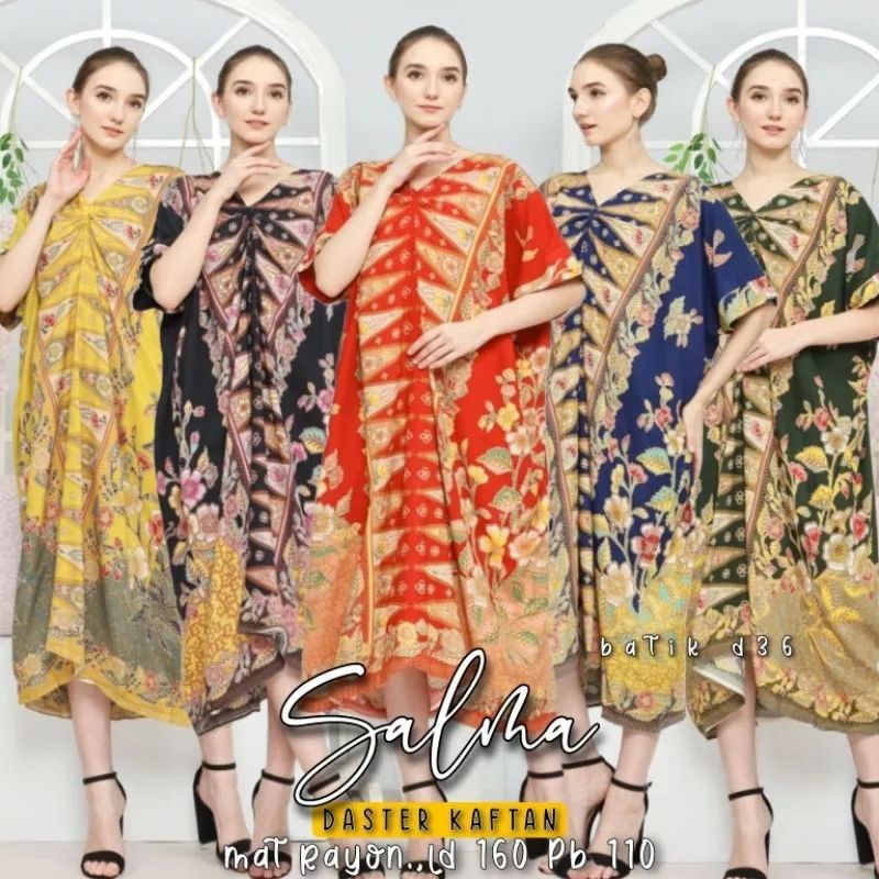 (Semerbak) New baju tidur daster kelelawar kaftan Safira tren modern Bahan Rayon adem Jumbo