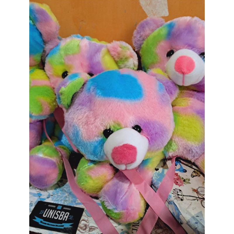 Tas Selempang &amp; Bahu Wanita Tas bulu selempang bahu boneka kepala beruang Sling Bag Bulu TEDDY BEAR Tas Boneka Kepala teddy bear