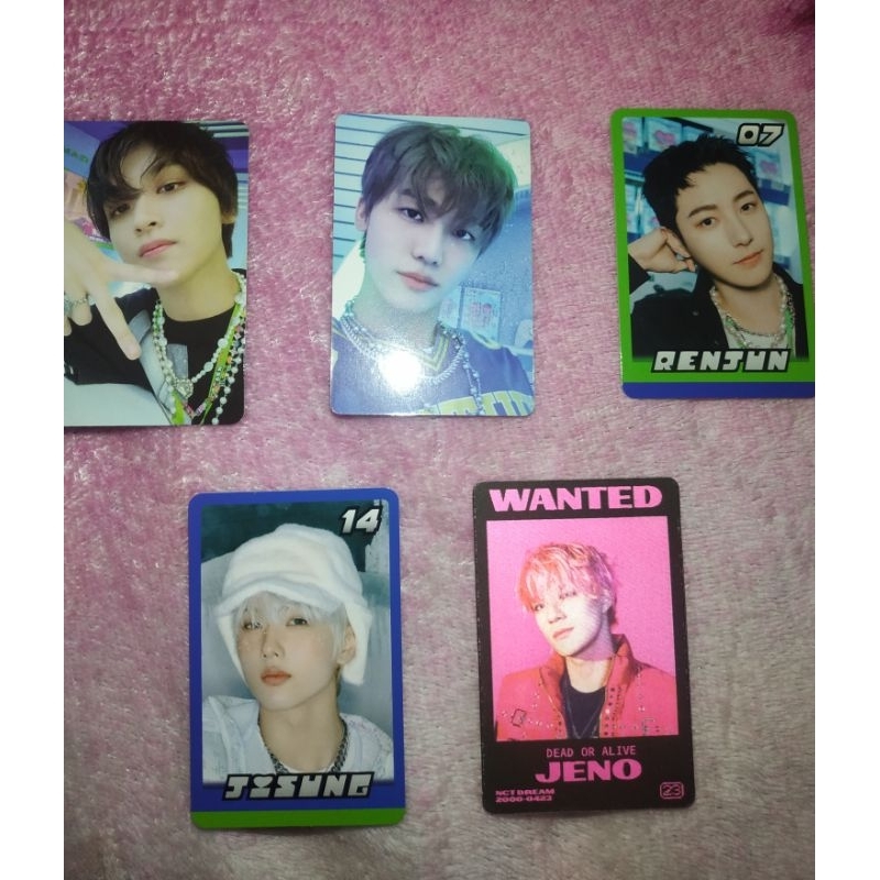 [official] photocard mc haechan jaemin tc renjun jisung lenti jeno