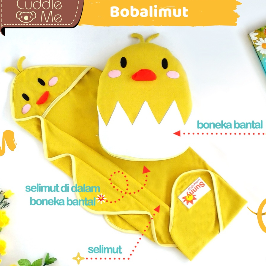 Cuddleme Bobalimut boneka bantal selimut