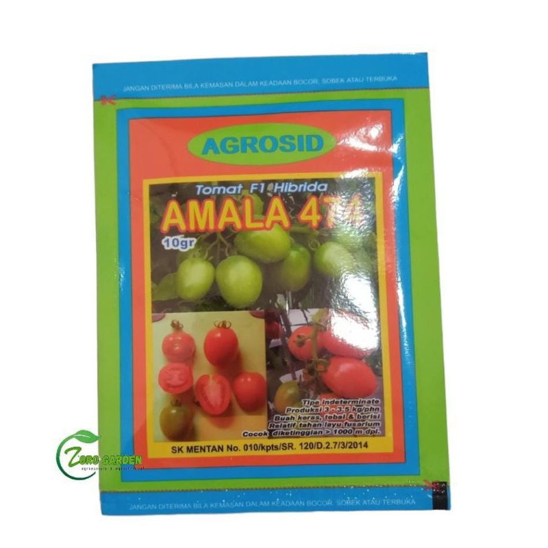 BENIH / BIBIT TOMAT AMALA 474 KEMASAN PABRIK ISI 10GRAM