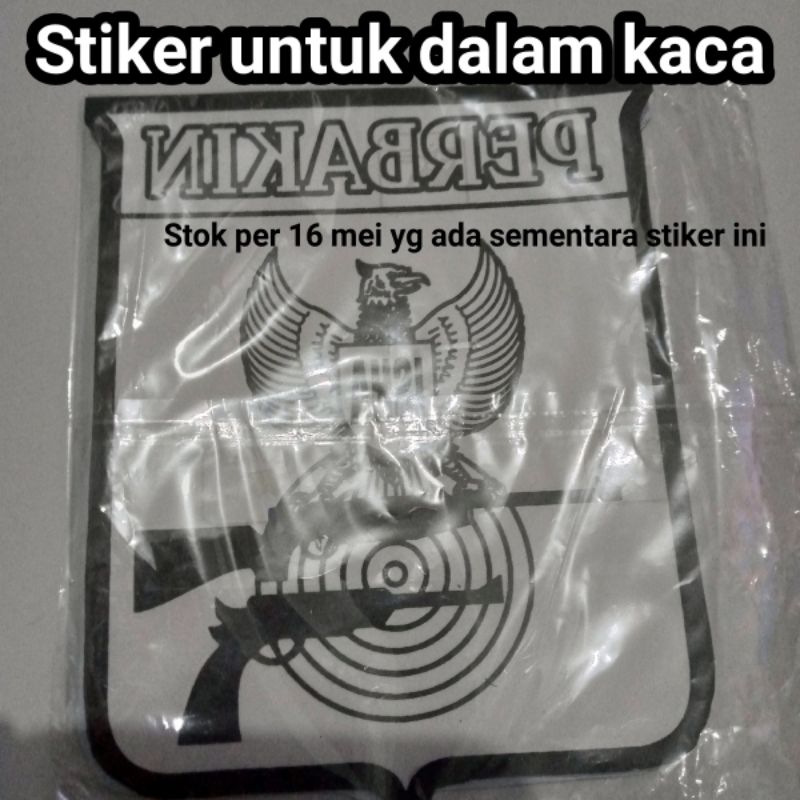 Stiker Perbakin lebih besar ukuran 9x11cmip