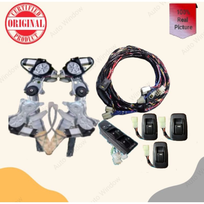 1 set power window kijang kapsul LGX LSX 4 pintu tanpa armrest