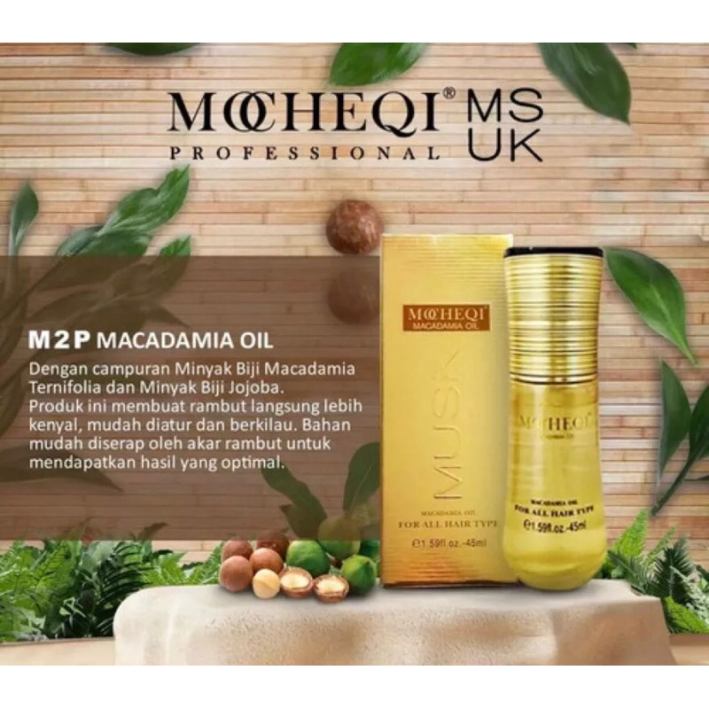 Mocheqi Macadamia Oil Serum Rambut 45ml