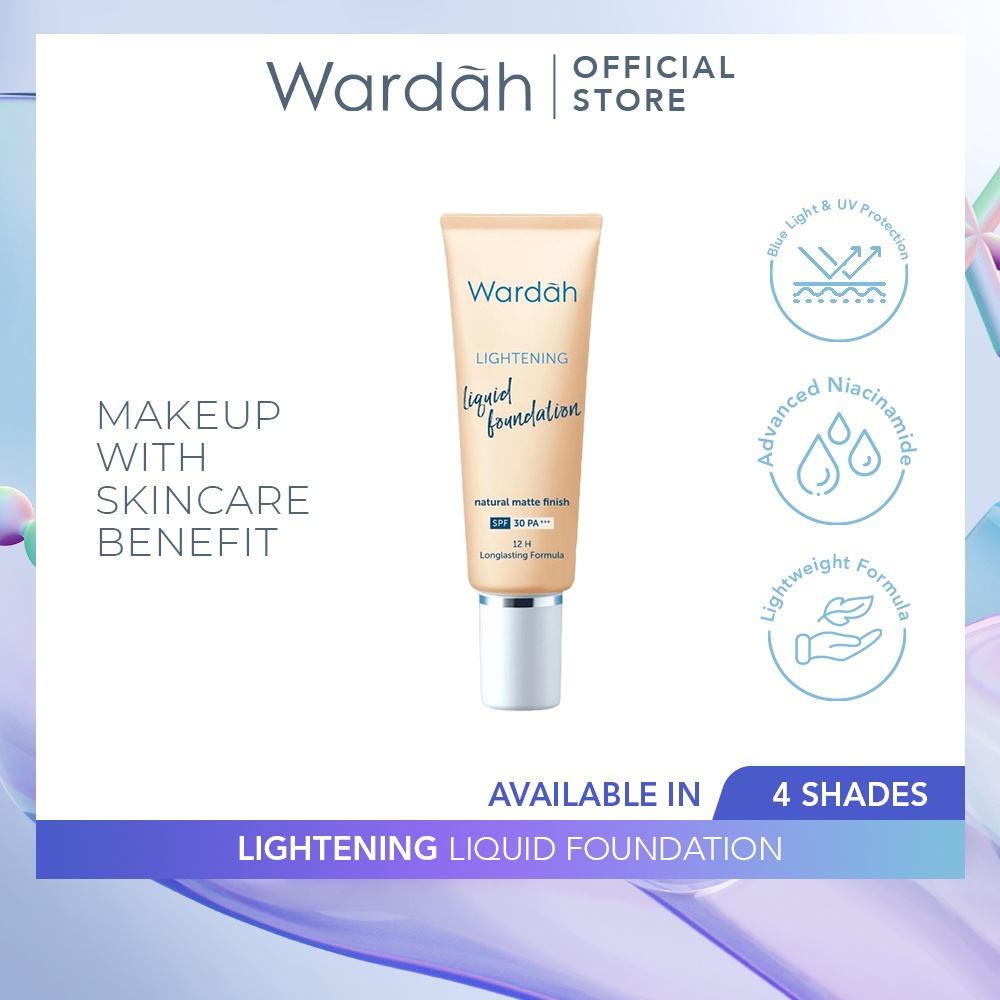 WARDAH Lightening Liquid Foundation - Wardah Foundation