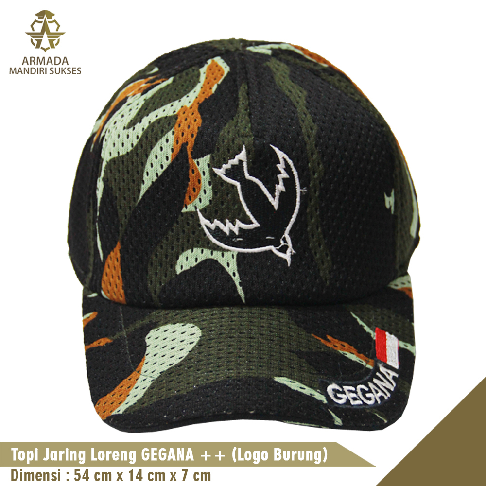 Topi Jaring Gegana Loreng Logo - Topi Gegana Loreng