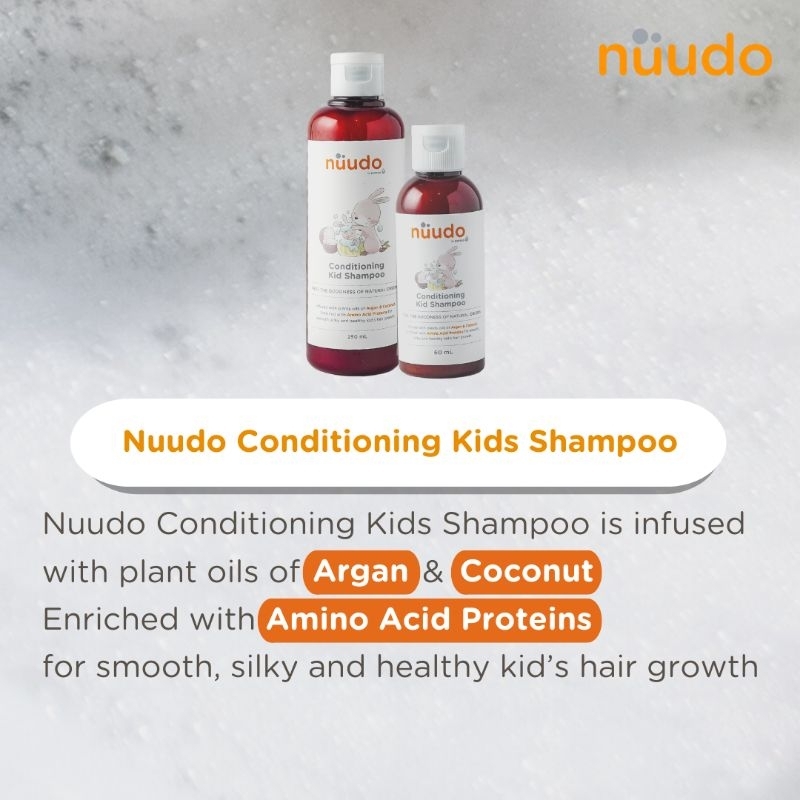 Nuudo Travel Size Conditioning Kids Shampoo 60 ml - Shampo Bayi &amp; Anak