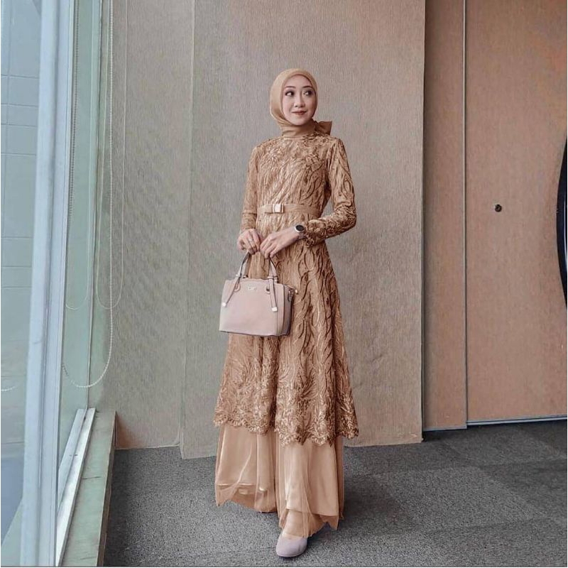 Feodora Fashion / Maxi Almira / fashion muslim / gamis syar'i / gaun wanita / dress party (GOOD QUALITY)