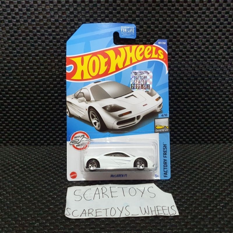 Hot Wheels mclaren f1 putih kroger exclusive recolor factory sealed 2022