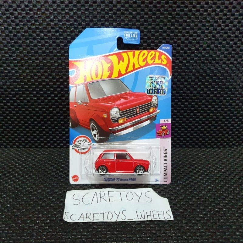 Hot Wheels Custom 70 honda n600 merah kroger exclusive recolor factory sealed 2022