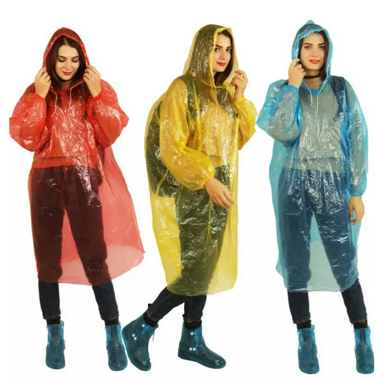 A481 JAS HUJAN SEKALI PAKAI plastik poncho rain coat pelastik plastic disposable emergency baju lengan darurat motor olahraga outdoor aksesoris olahraga aktivitas luar lapangan hiking camping