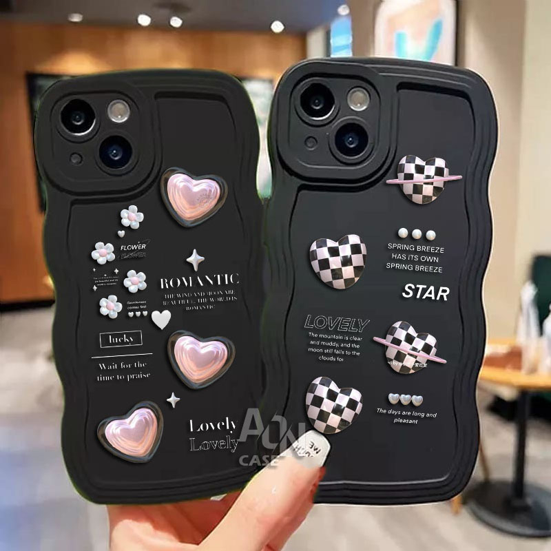 (GLH-03) Case Gelombang Motif for OPPO Reno 8t 4g reno 8t 5g op a78 op a58 A15 A16K A17 2022 A17K A1