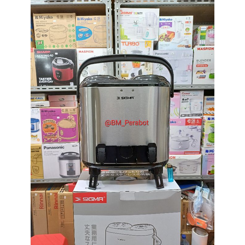 Termos Dispenser Air Sigma - Water Jug 12 Liter Stainless Steel Jepang