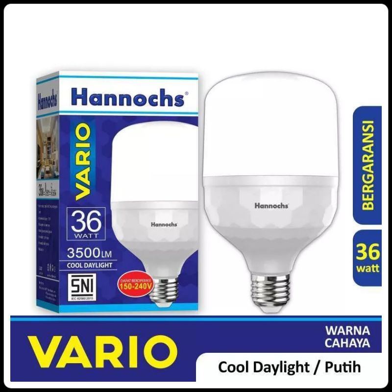 Lampu LED Hannochs 30 Watt Cahaya Putih