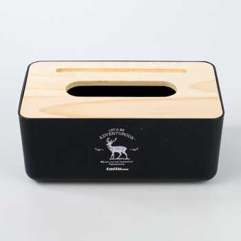 TD-DA TaffHOME Kotak Tisu Kayu Solid Wooden Tissue Box - ZJ007