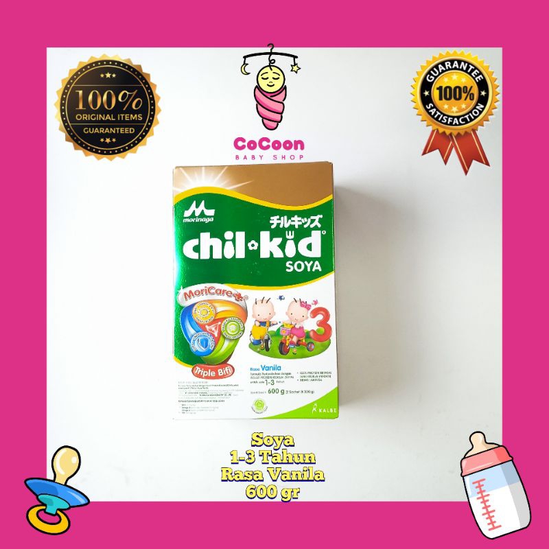 Susu Formula Bayi Morinaga ChilKid Chil Kid Soya Vanila 600 g 600g