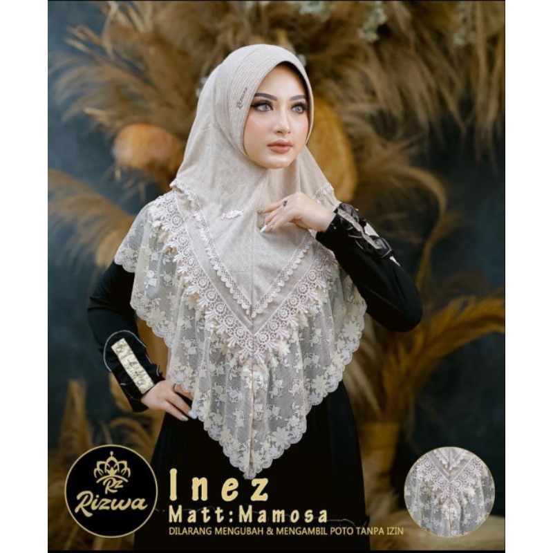 jilbab Inez rizwa/hijab instan rizwa/jilbab rizwa terbaru