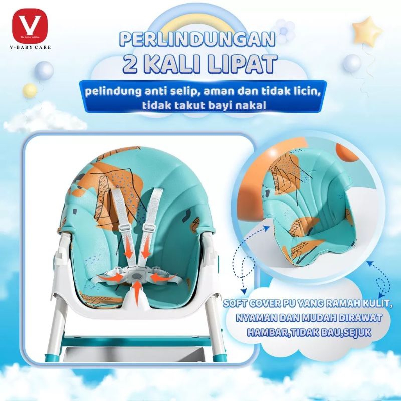 [rumahbayipdg] V-BABY CARE G02 || Kursi makan bayi multifungsi