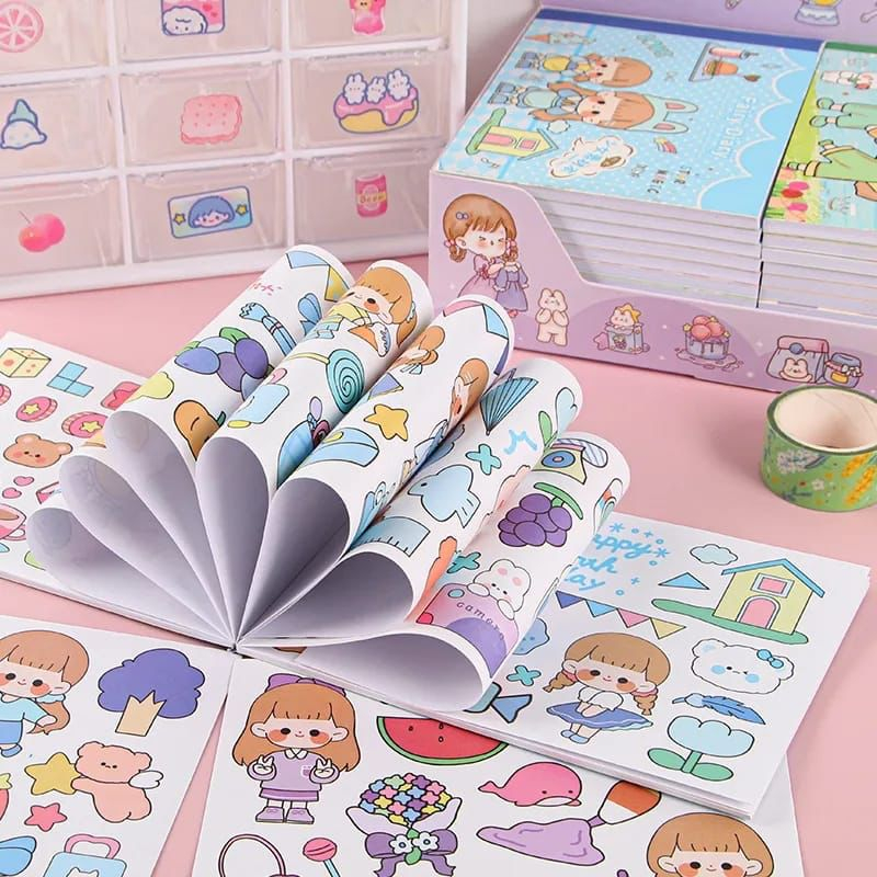 Stiker MOMO Motif Kartun Korea Dekorasi Handbook Scrapbook