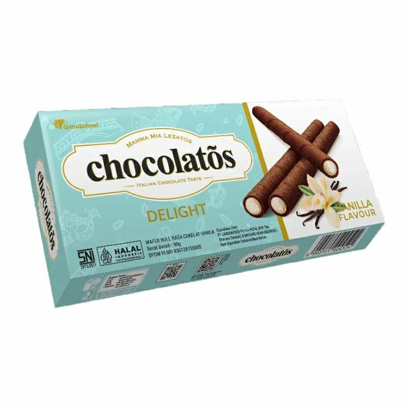 

CHOCOLATOS Delight Wafer Roll Vanilla 90 Gram