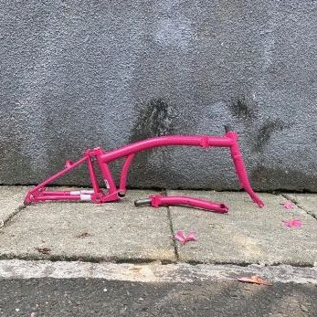 Frame sepeda lipat ACEOFFIX ACE01 Fuschia BD