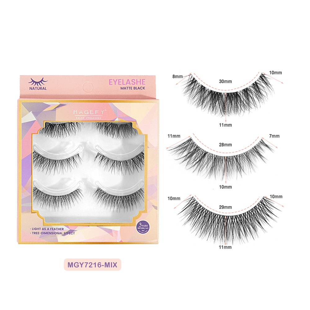 CSP095 – Magefy Bulu Mata Palsu Fake Eyelashes 3 pairs pasang