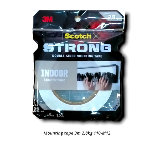 

Double Tape 3M Scotch INDOOR 12 mm x 4 m 3M Scotch 110-M12 / double tape