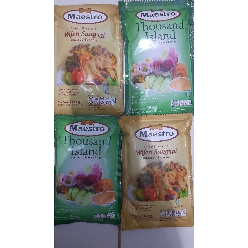 maestro mayonaise mayonais mayones thousand island salad dressing wijen sangrai maestro salad mayonais sachet 100gr