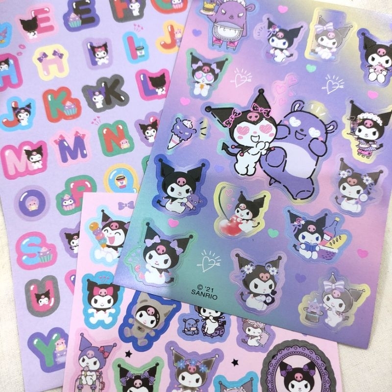 

SANRIO KUROMI sticker sheet for decor, journaling
