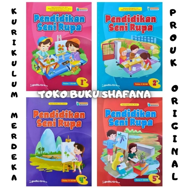 Buku Pendidikan Seni Rupa Kelas 1 2 4 5 SD/MI Yudhistira Kurikulum Merdeka ( KURMER )